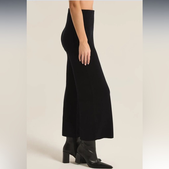 Z Supply Elowen Sweater Knit Pant Black Medium - Picture 6 of 6